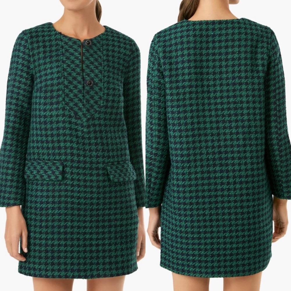 Baum Und Pferdgarten NEW Ayla Houndstooth Print Mini Dress Sz 4